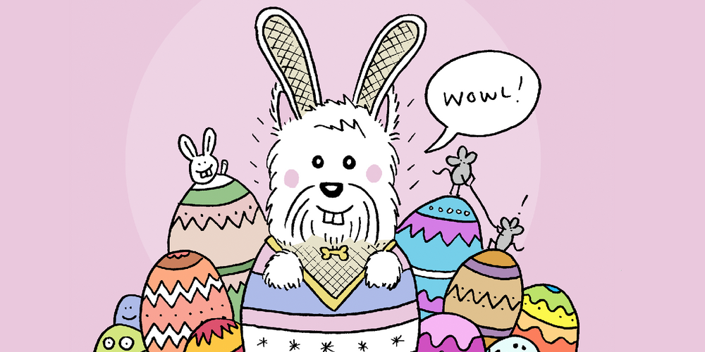 Finding Westie Easter Eggs