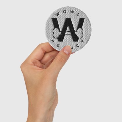 WoWL Agency Logo - Embroidered round patch